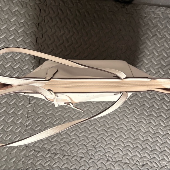 Kate Spade Light Beige Tote with Flower Charm - Picture 2 of 7